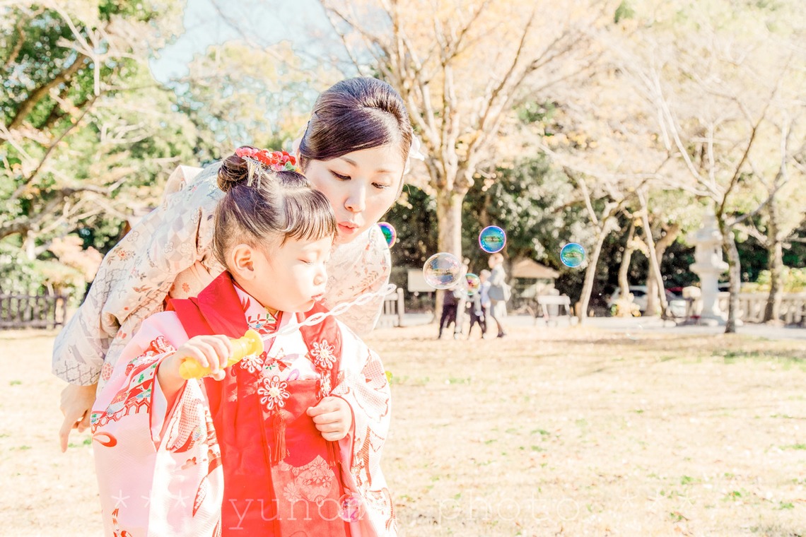 ゆのみふぉとが撮影した「七五三のお写真（人見知りの子供）」の写真
