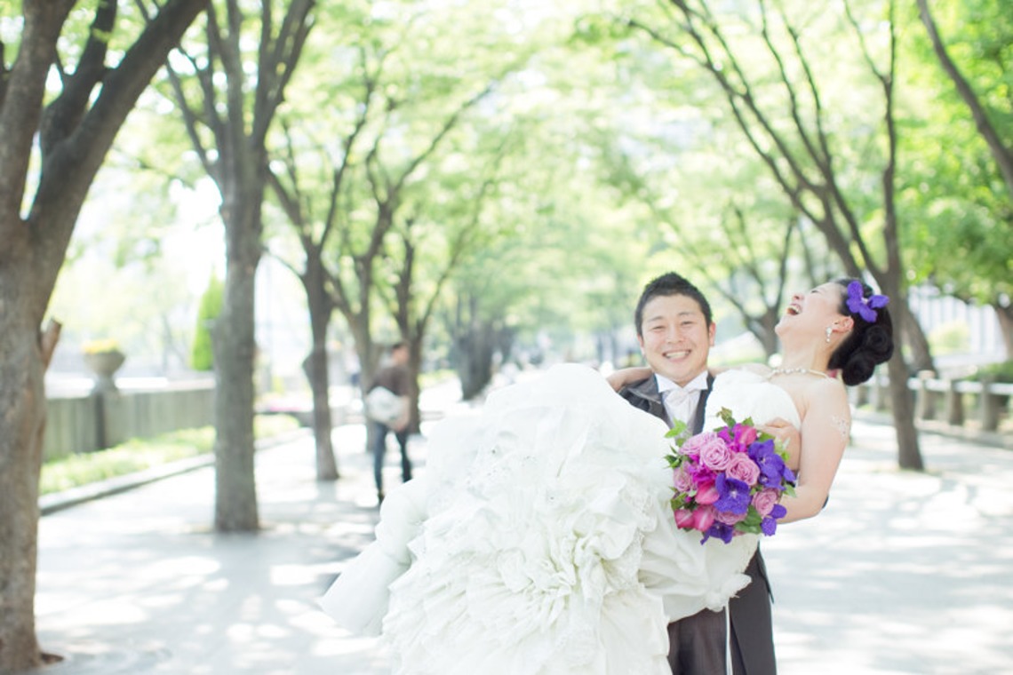 阿部写真館　大阪本町 靭公園前が撮影した「緑のロケーション」の写真