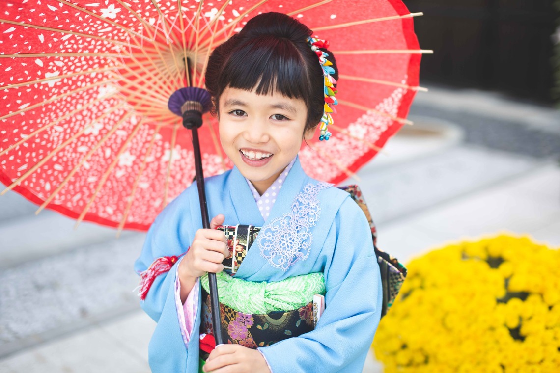 荒畑けいこが出張撮影した家族写真(キッズ,ベビーフォト)などが写った「七五三撮影」の家族写真