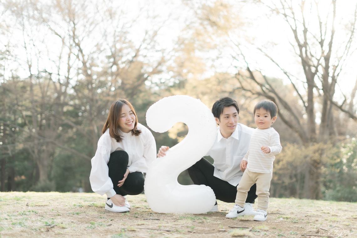 近藤碧が撮影した家族写真の出張撮影のアルバム「2歳のお誕生日」