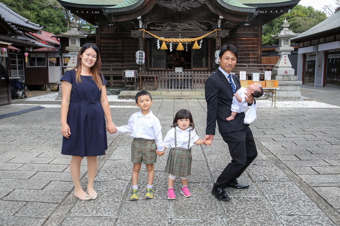 なかがわさとみが撮影した「お宮参りご家族写真撮影」の写真