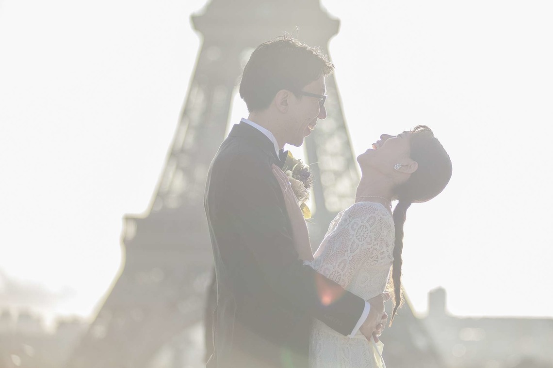 Photo of Photo-wedding in Paris - fall version taken by Petite Nao Photography