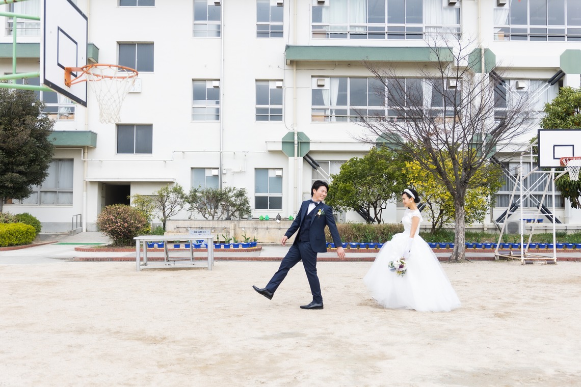 株式会社Ervaが撮影した写真のアルバム「結婚式前撮り（校舎にて）」