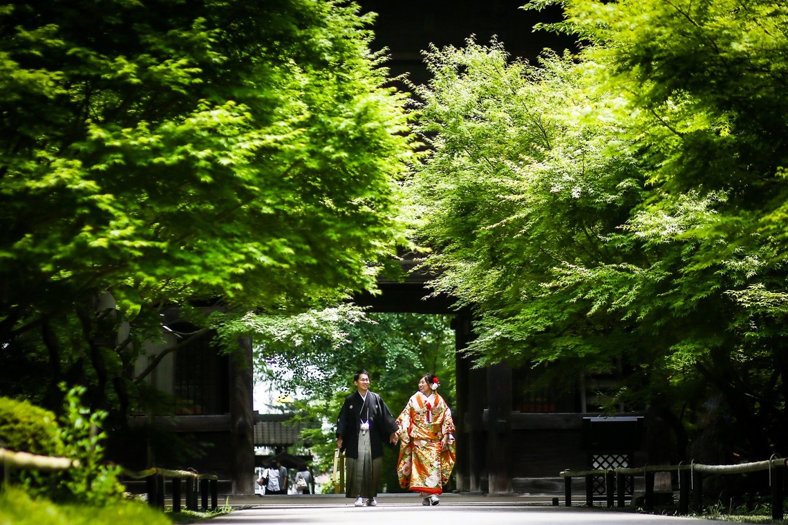 加倉井 規晃が撮影した「ロケーション・前撮り・公園・和装」の写真