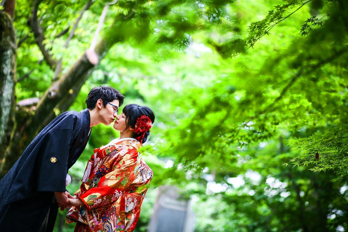 加倉井 規晃が撮影した「ロケーション・前撮り・公園・和装」の写真