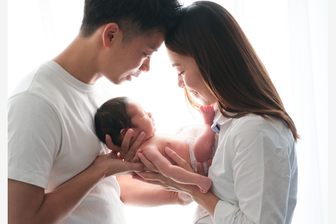 Happy Baby Projectが出張撮影した家族写真(キッズ,ベビーフォト)などが写った「Newbornphoto」の家族写真