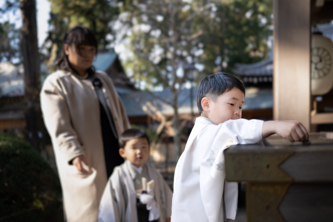寫樂斎が撮影した「七五三（廣幡八幡宮）」の写真