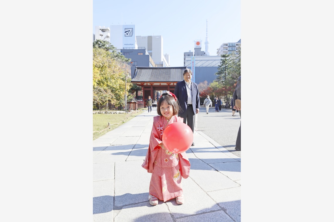 村田わかな広告写真が撮影した七五三フォトのアルバム「まりえちゃん七五三」