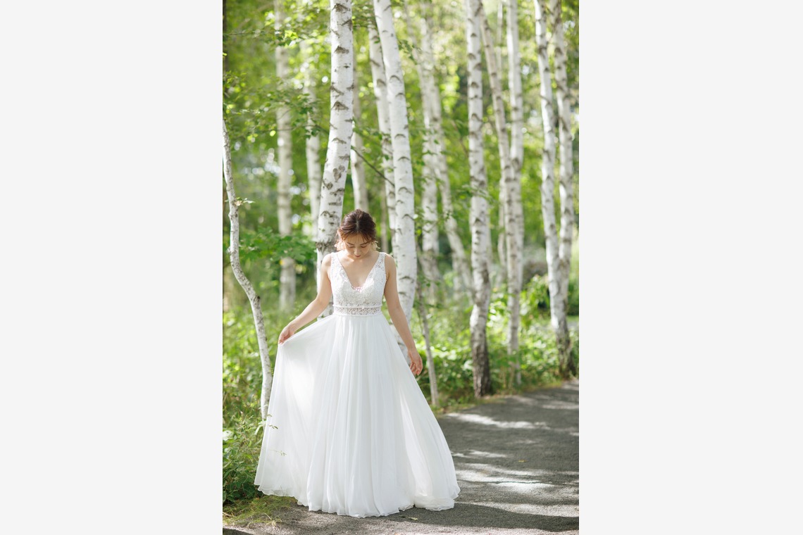Photo of Furano/Biei location photo wedding taken by uno e creative act.