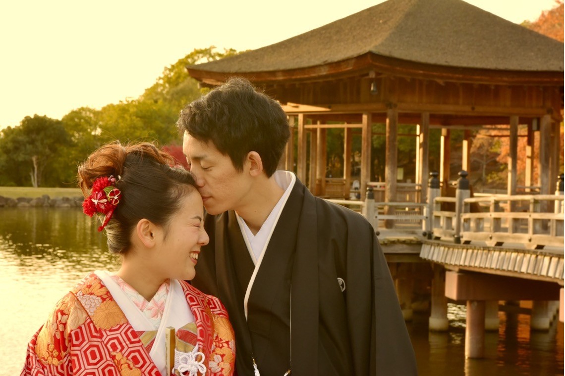 キキフォトワークスが撮影した「秋の奈良公園で和装前撮り」の写真