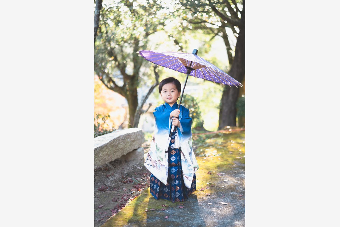 しるし寫眞館が撮影した「7歳3歳姉弟七五三」の写真