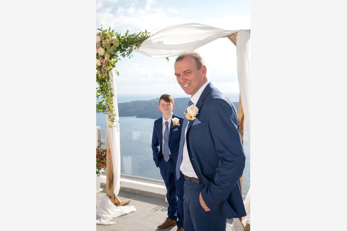 Photo of Santorini Wedding Ceremony taken by Olga Chalkiadaki