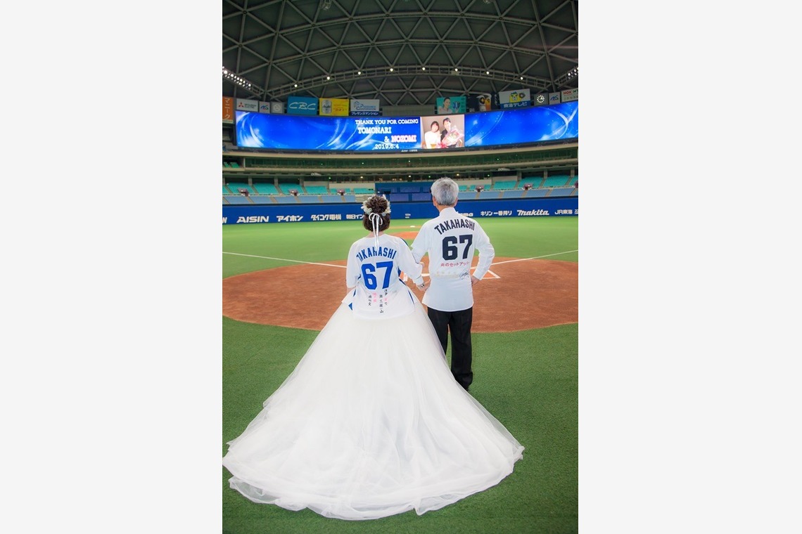 マニピュレイトフォトグラフィーが撮影した「ナゴヤドーム フォトウエディング撮影」の写真
