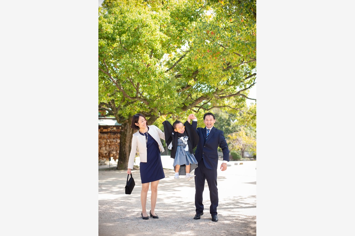 竹部 祐樹が出張撮影した家族写真(キッズ,ベビーフォト)などが写った「七五三＠防府天満宮」の家族写真