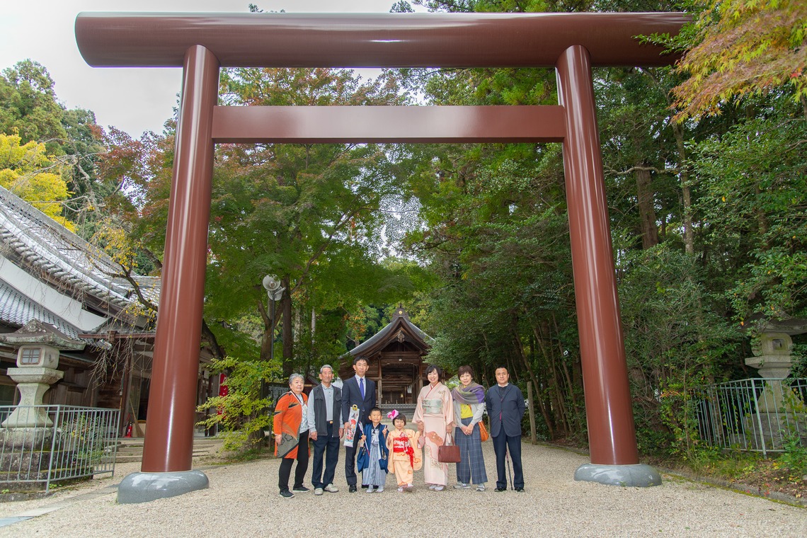 合同会社優希photoが出張撮影した家族写真(キッズ,ベビーフォト)などが写った「七五三写真」の家族写真