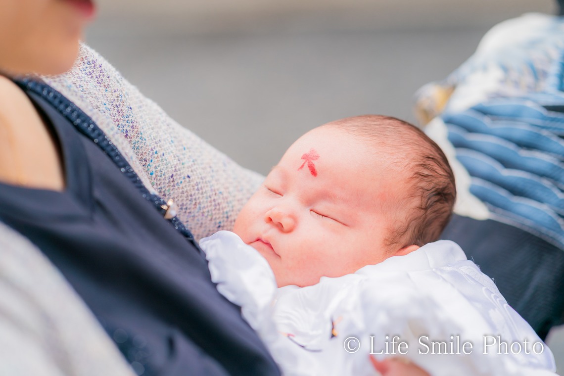 川口 武志(Life Smile Photo)が撮影した前撮り/後撮り出張撮影のアルバム「お宮参り撮影＠元祇園　梛神社」