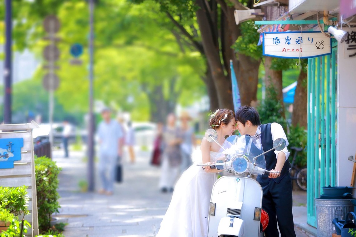 Photo of outdoor pre wedding photos taken by STUDIO AQUA