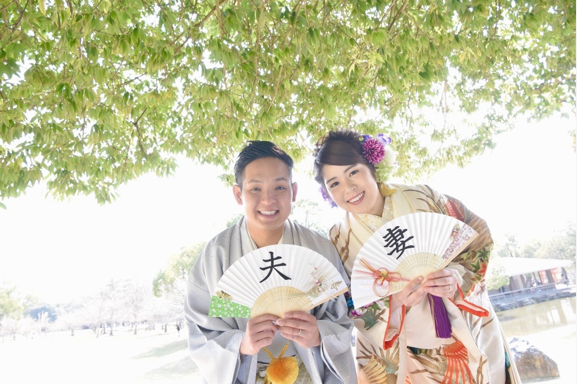 キキフォトワークスが撮影した「Pre Weddingphotoshoot at Nara with kimono in spring to summer」の写真