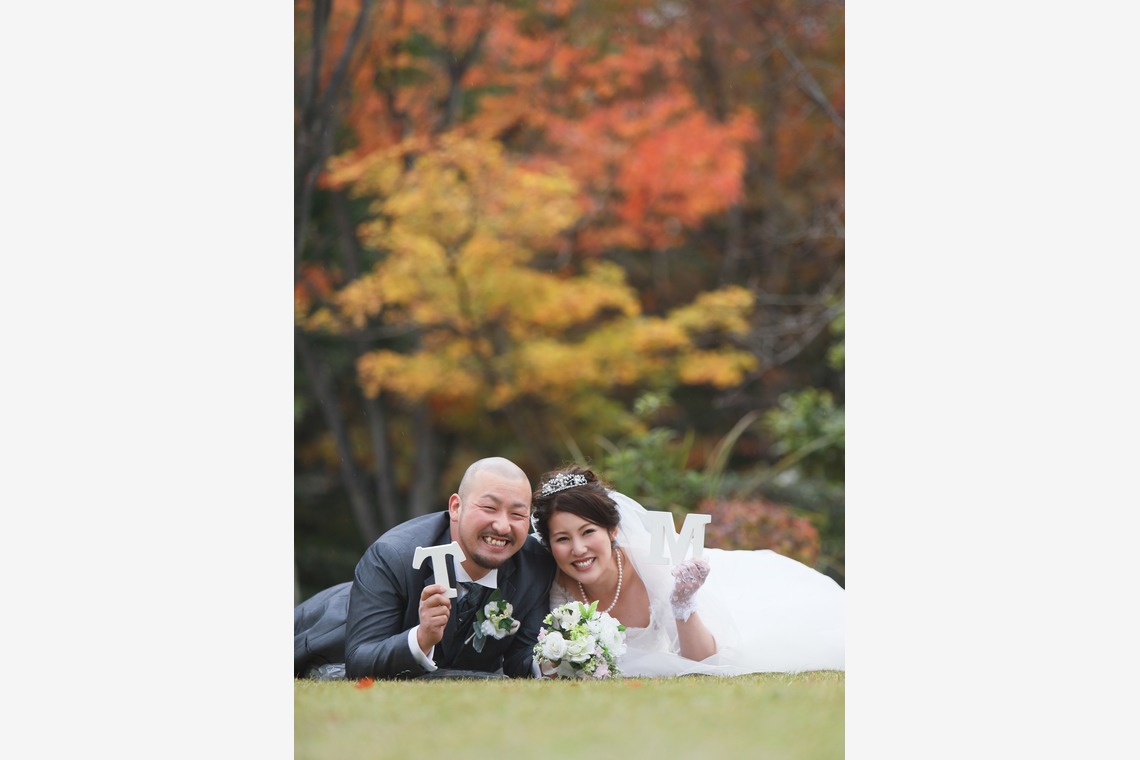 Photo of Dressing in kimono and previous taking by Western style of dress taken by KIKIウェディング