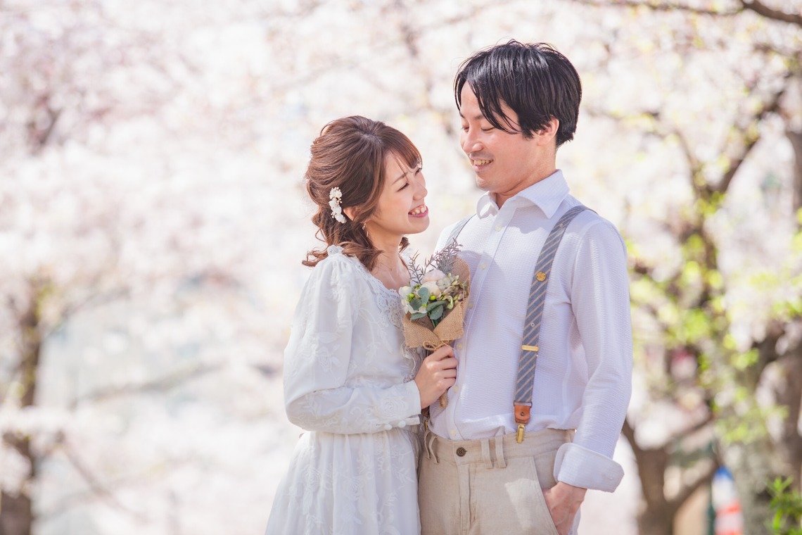 フォトタイムズが撮影した写真のアルバム「ブライダル撮影（桜ロケ）」