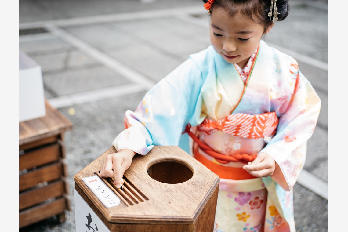 植村由理が出張撮影した家族写真(キッズ,ベビーフォト)などが写った「七五三　＠神明社　横浜」の家族写真