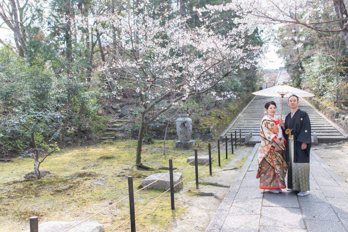 saruco(岩崎寿）が撮影した「京都和装前撮り＠桜」の写真