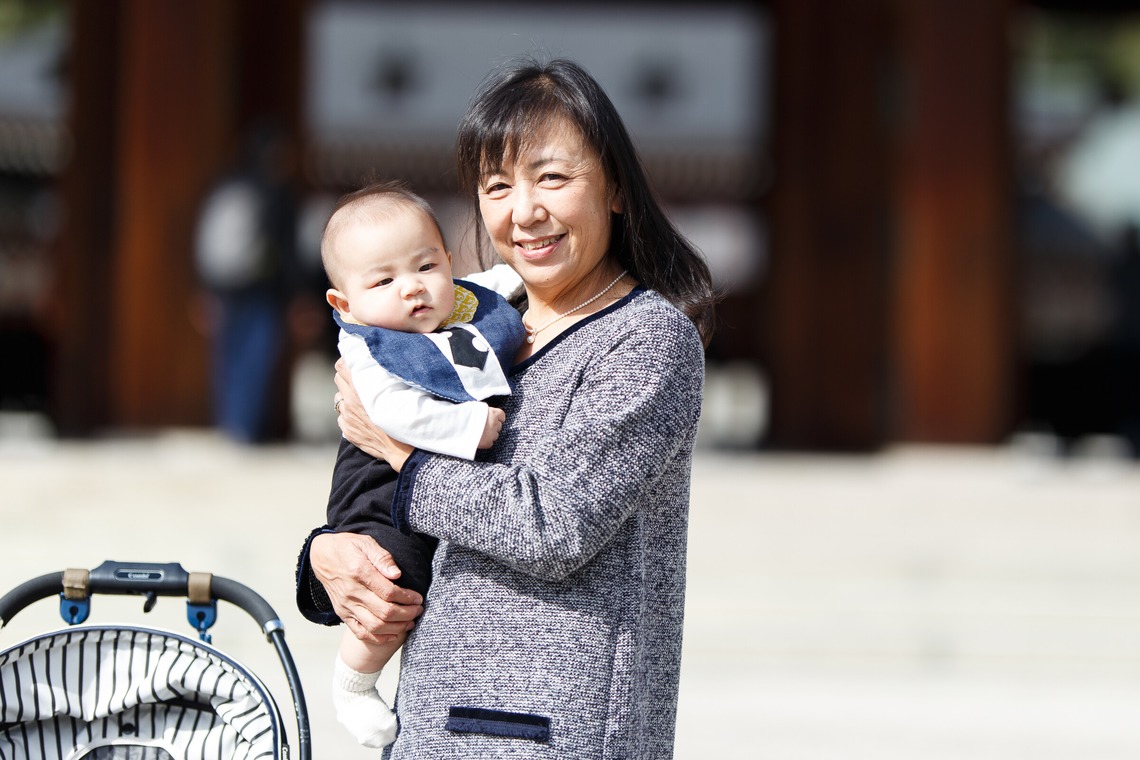 中井企画が出張撮影した家族写真(キッズ,ベビーフォト)などが写った「七五三(奈良)」の家族写真