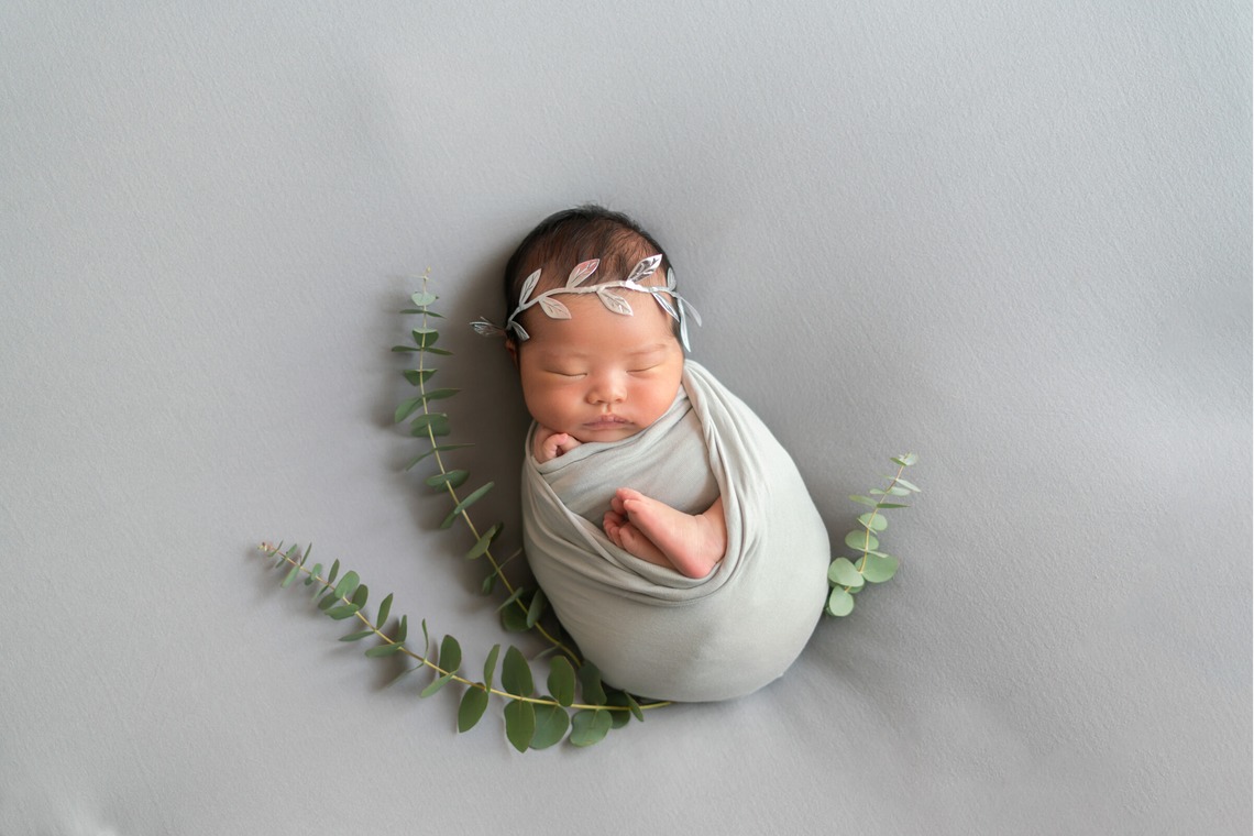 スタジオアルパルカが撮影した「ニューボーンフォト」の写真