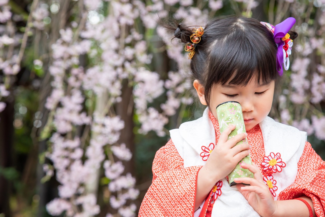 スマイルグローバルフォトが撮影した「桜の七五三」の写真