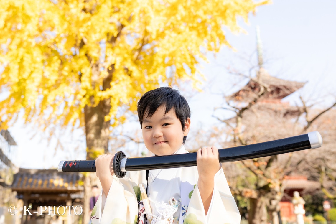 大森光太郎・K-PHOTOが出張撮影した家族写真(キッズ,ベビーフォト)などが写った「七五三撮影」の家族写真
