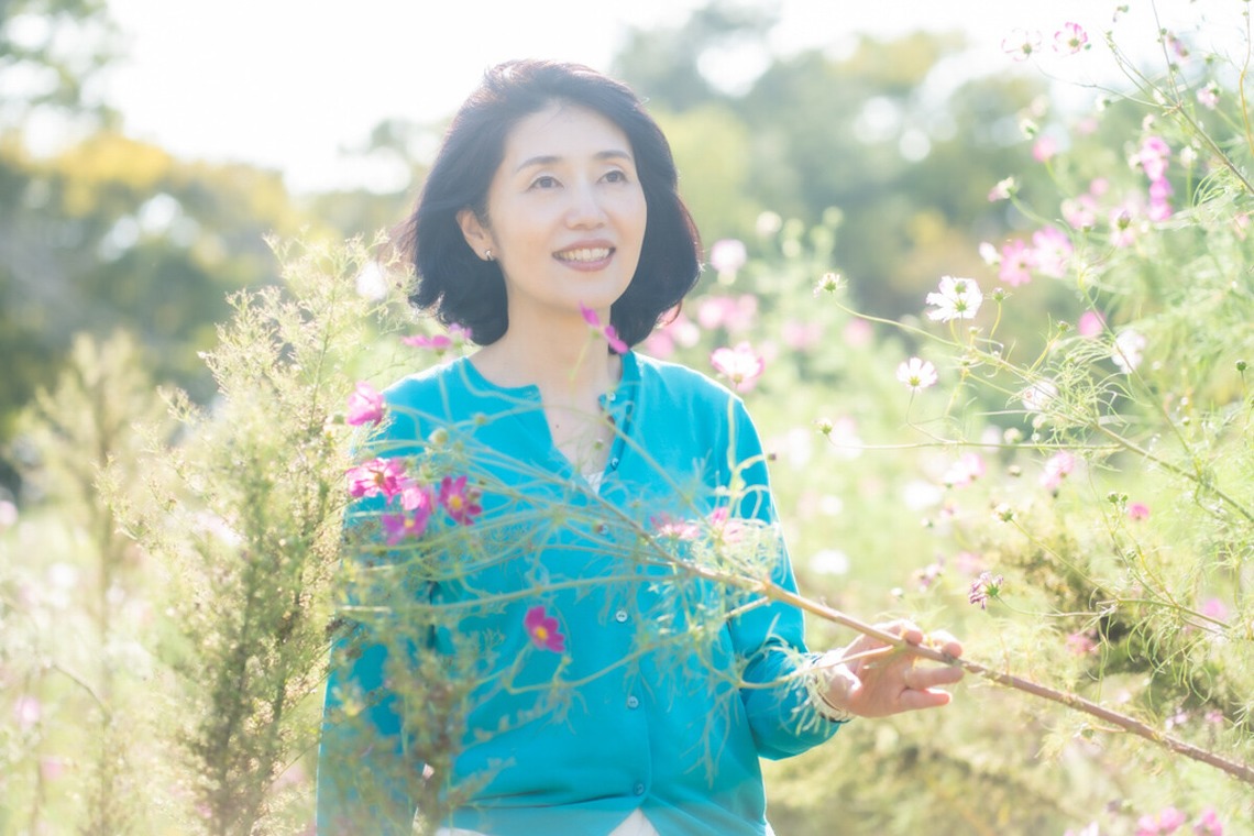 森元こずえが撮影した「女性プロフィールお花編」の写真