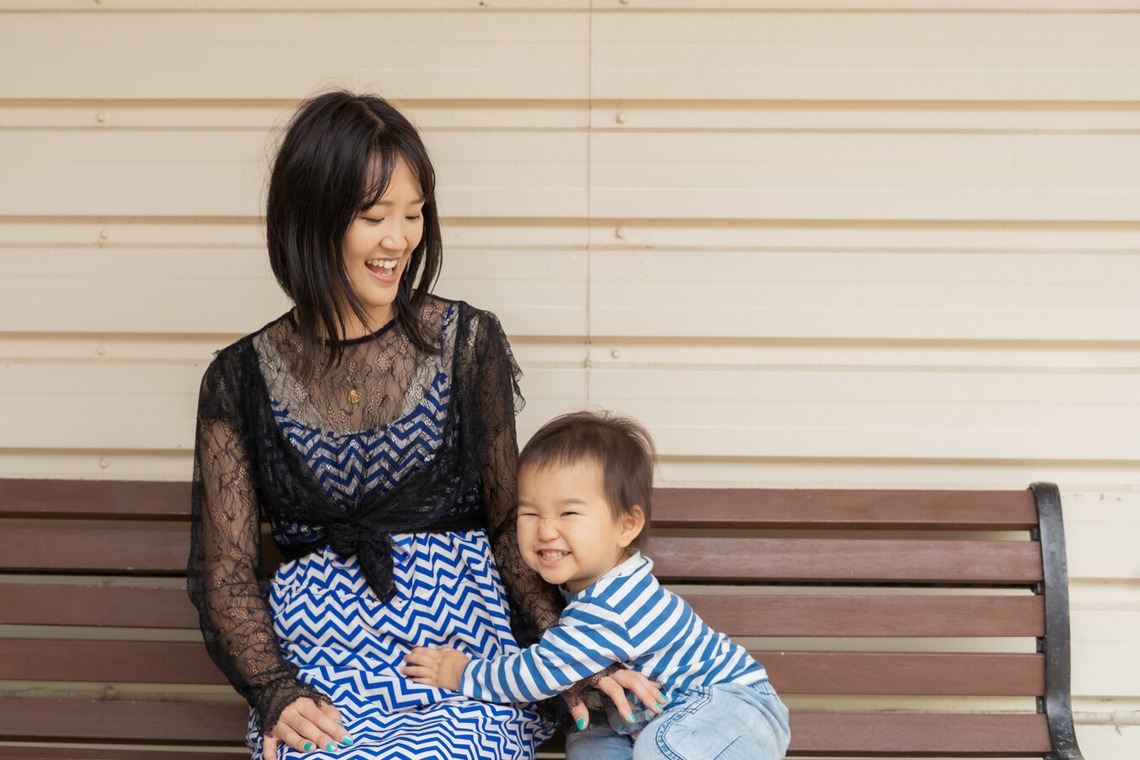 でんでんフォトサービスが撮影した「親子ポートレート」の写真