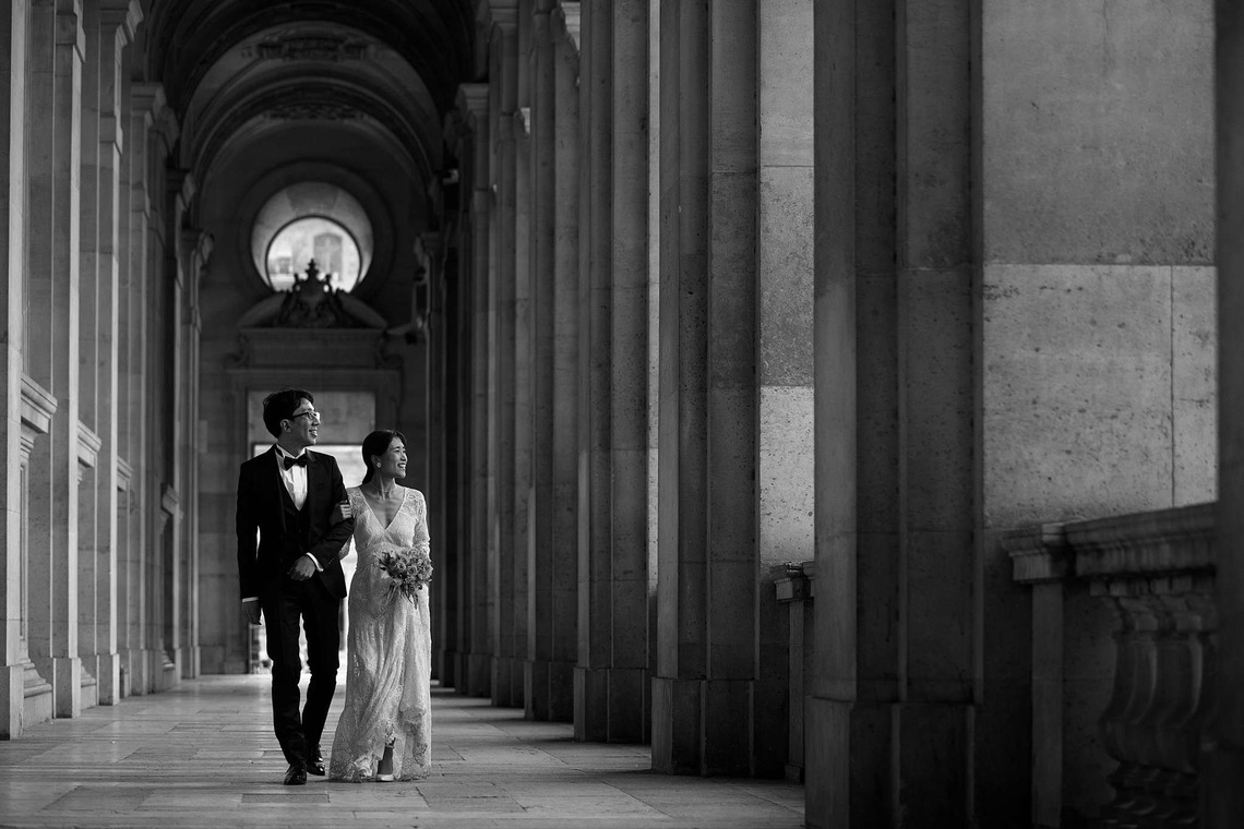 Photo of Photo-wedding in Paris - fall version taken by Petite Nao Photography