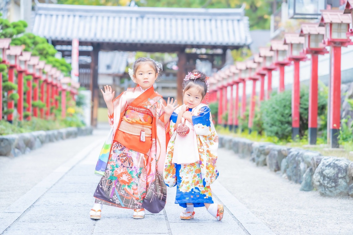 ベッティフォトが出張撮影した家族写真(キッズ,ベビーフォト)などが写った「ご家族撮影(七五三)」の家族写真