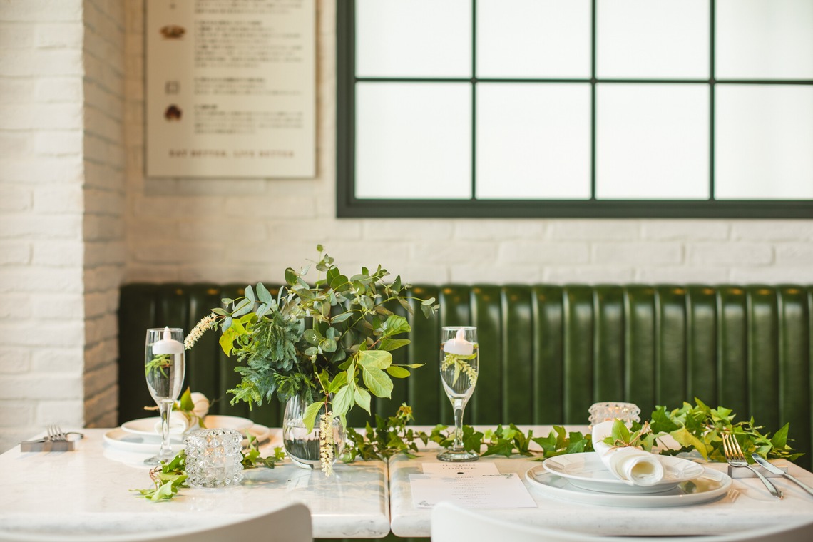 Photo of Restaurant wedding advertising shoot taken by uno e creative act.