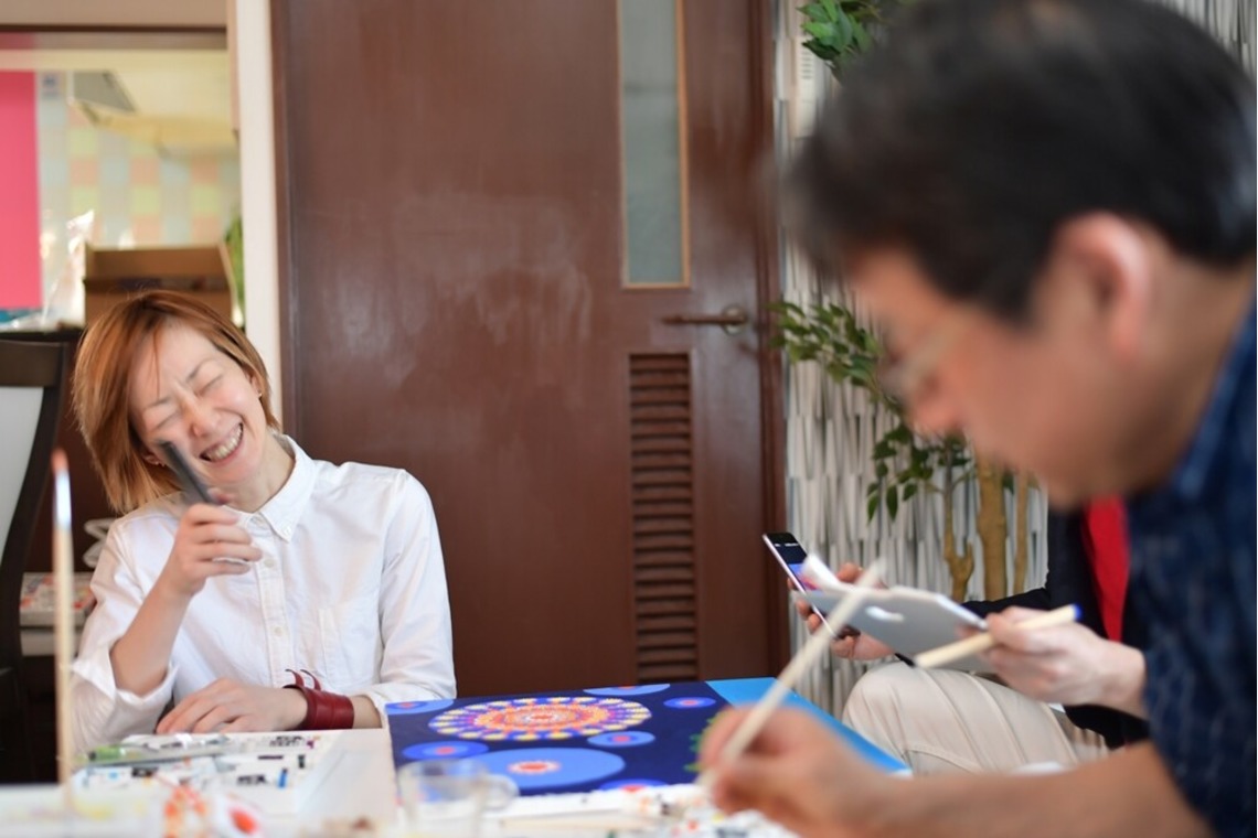 メンターポジションが撮影した「点画教室」の写真