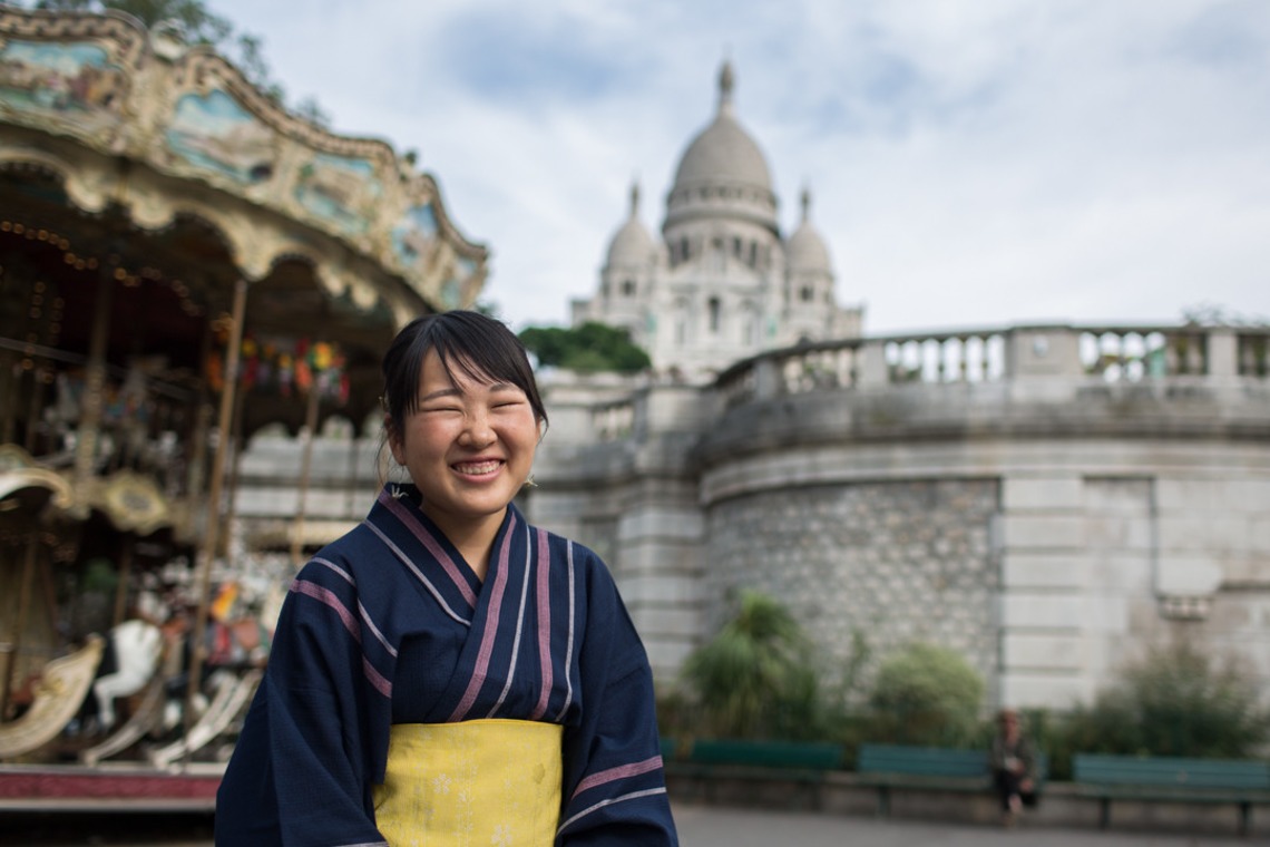 Petite Nao Photographyが撮影した「浴衣姿でパリをお散歩。モンマルトルの丘＆パレロワイヤル」の写真