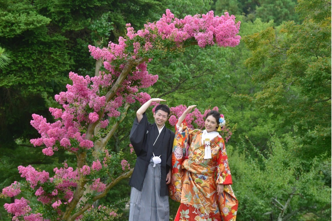 キキフォトワークスが撮影した「Pre Weddingphotoshoot at Nara with kimono in spring to summer」の写真