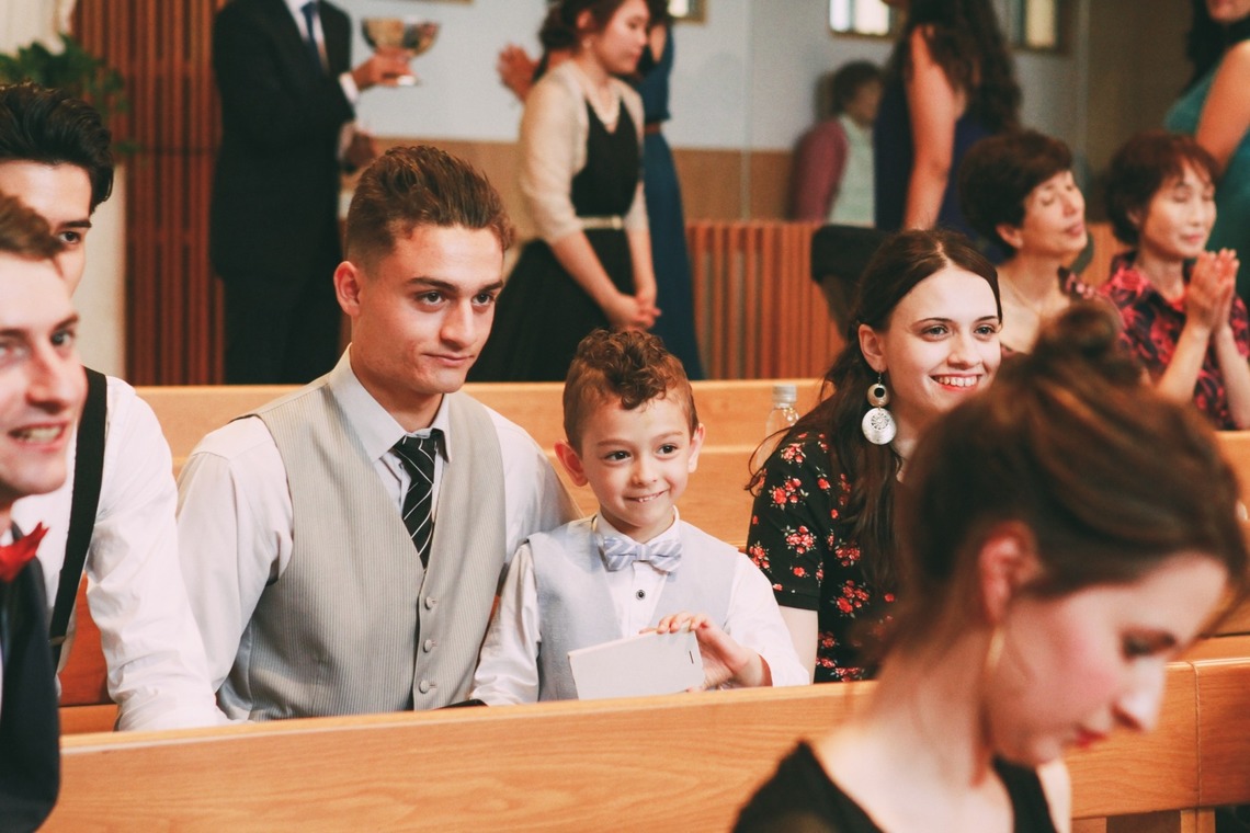 出張撮影HUG TIMEが撮影した「ウエディングフォト〜教会〜」の写真