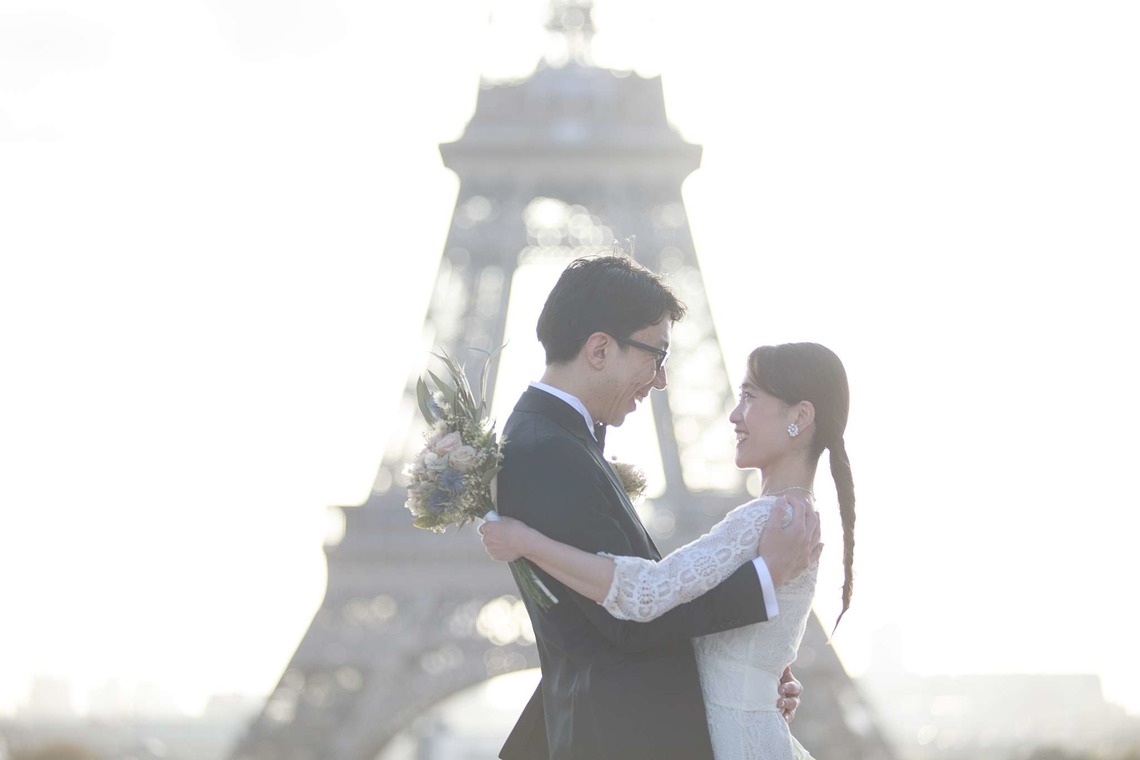 Photo of Photo-wedding in Paris - fall version taken by Petite Nao Photography