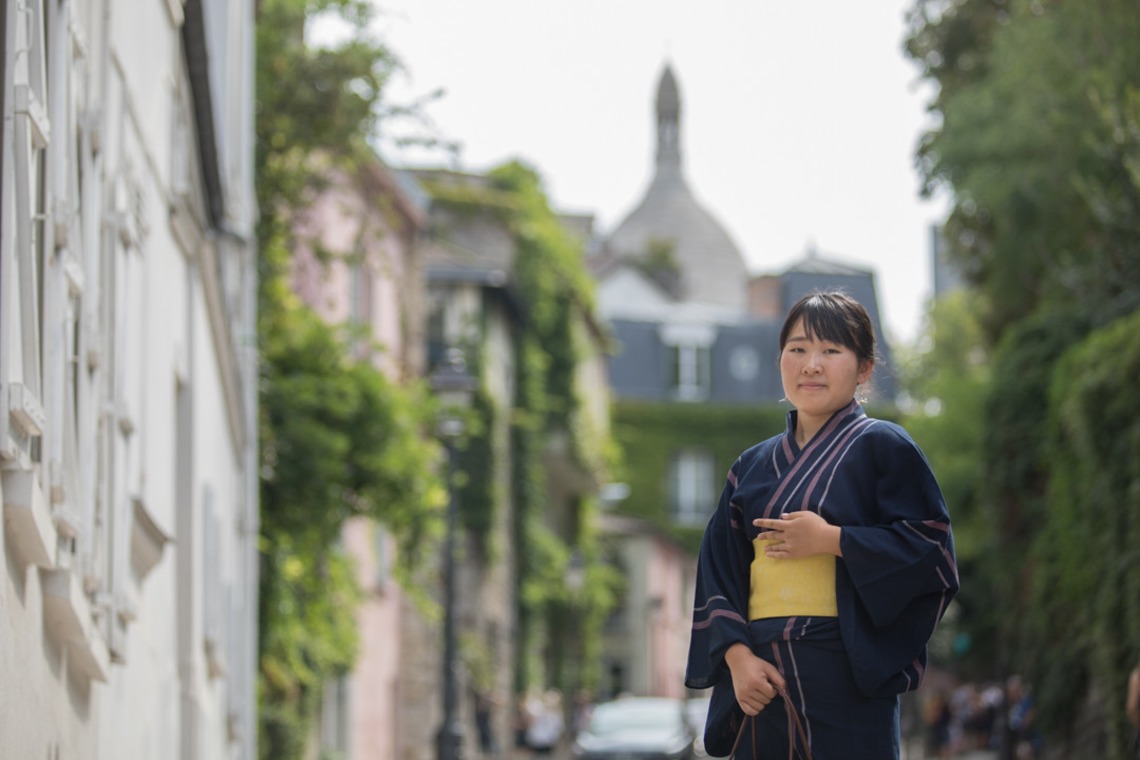 Petite Nao Photographyが撮影した「浴衣姿でパリをお散歩。モンマルトルの丘＆パレロワイヤル」の写真