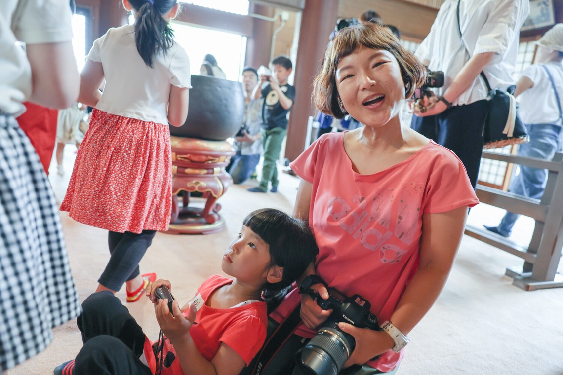 ちずカメラが撮影した「写真家　橘田龍馬さんの子供写真教室の様子」の写真