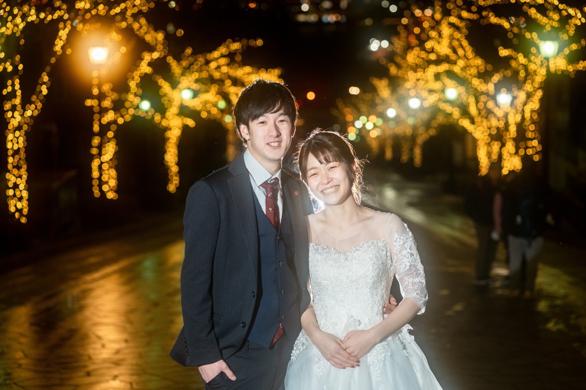 ウィリアムズ　侑依が撮影した「ナイトウェディング」の写真