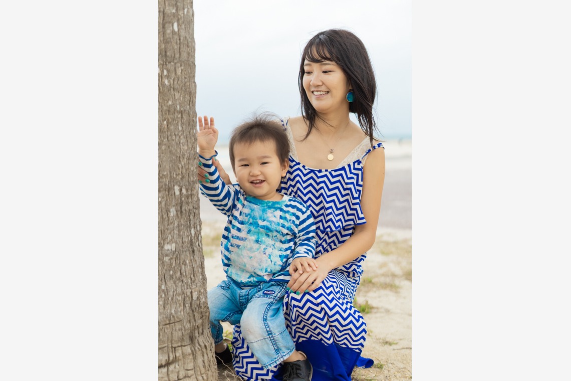 でんでんフォトサービスが撮影した「親子ポートレート」の写真