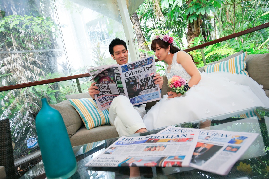 ケアンズ レンズ フォトグラフィーが撮影した写真のアルバム「パームコーブビーチ周辺でのウェディング前撮りロケーション撮影」