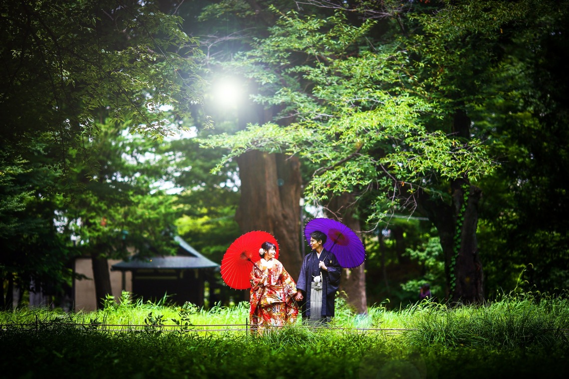 加倉井 規晃が撮影した「ロケーション・前撮り・公園・和装」の写真