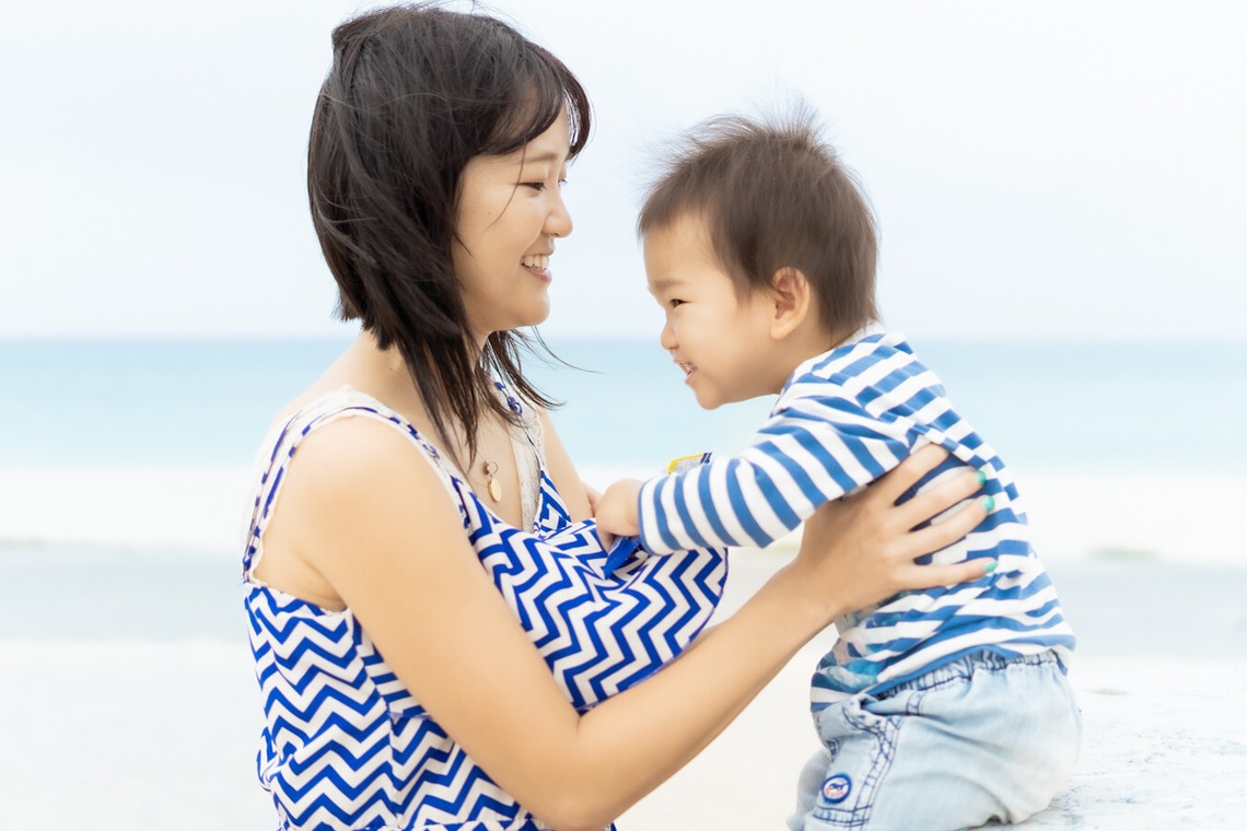 でんでんフォトサービスが撮影した「親子ポートレート」の写真