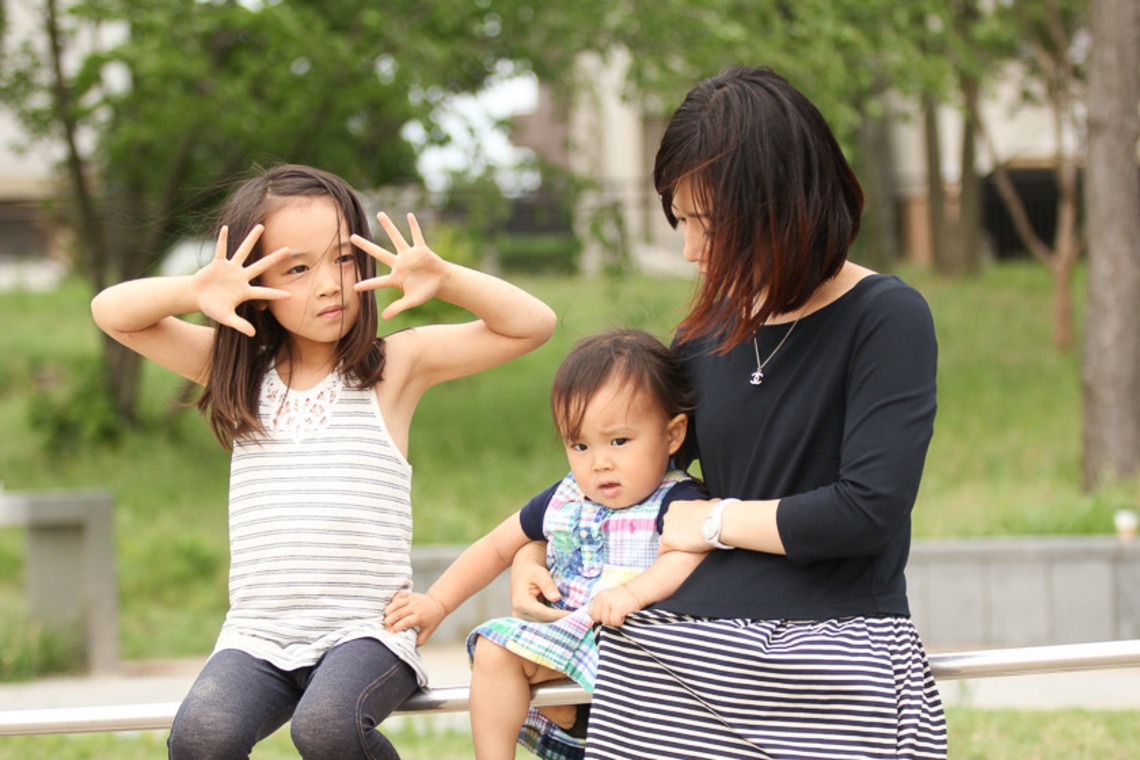 今井写真事務所　今井　良が撮影した「お台場での家族撮影」の写真