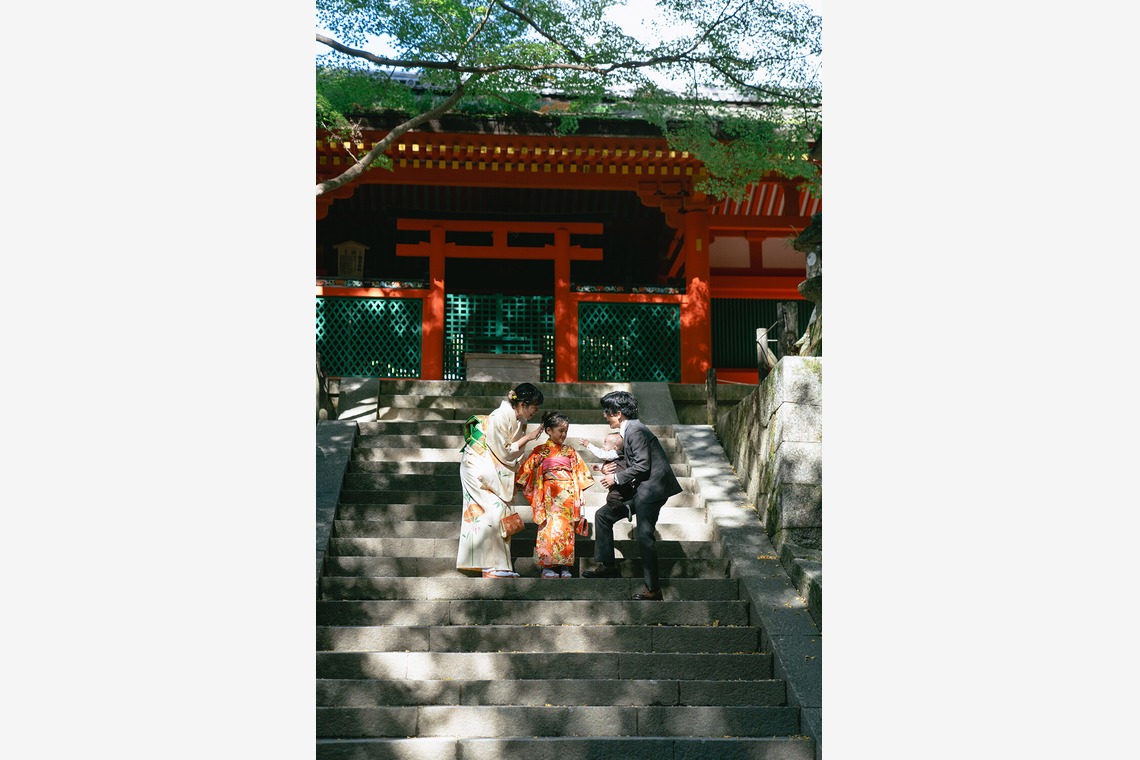 Tatsuyaが出張撮影した家族写真(キッズ,ベビーフォト)などが写った「七五三撮影」の家族写真