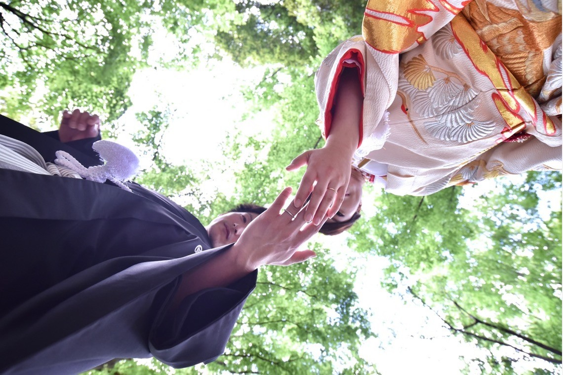 Photo of Pre Weddingphotoshoot at Nara with kimono in spring to summer taken by Kiki photo works